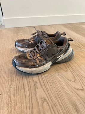 Brown Nike trainers